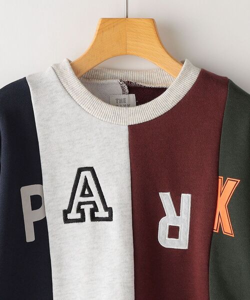 THE PARK SHOP(ザパークショップ)の「THE PARK SHOP:MIX WAY CREW(95~145cm)(スウェット・キッズ・ライトグレー/ワイン/マルチ・135/95/115/105/125/S/145)」の13枚目の写真