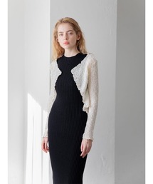 shirring cardigan tops