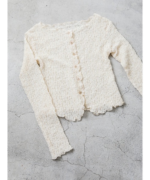 Ayla(アイラ)の「shirring cardigan tops(カーディガン/ボレロ・レディース・アイボリー・FREE)」の12枚目の写真