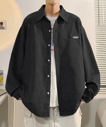 ワンポイントオーバーサイズシンプルシャツ