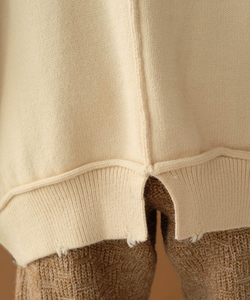 Bab（バブ）の「【WEB限定】バイカラーリンキングニットカーディガン（カーディガン/ボレロ・レディース・アイボリー/ベージュ/ブラック・FREE）」の13枚目の写真