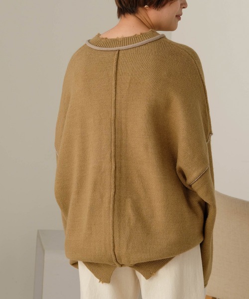 Bab（バブ）の「【WEB限定】バイカラーリンキングニットカーディガン（カーディガン/ボレロ・レディース・アイボリー/ベージュ/ブラック・FREE）」の14枚目の写真