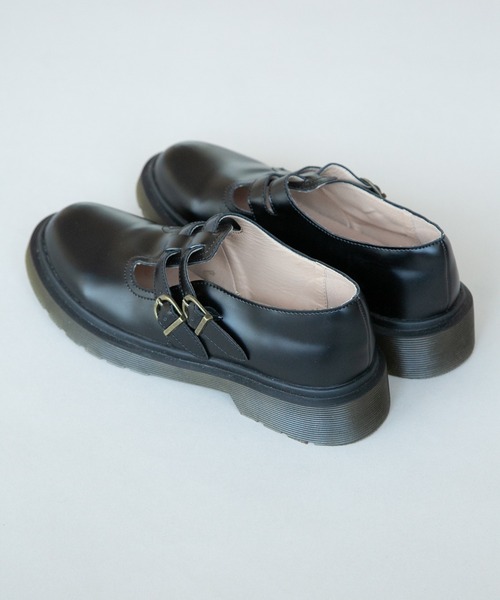 VACANCY（ヴァカンシー）の「Tバーストラップエコレザーローファー（ローファー・レディース・ブラック・SMALL/MEDIUM/LARGE）」の9枚目の写真