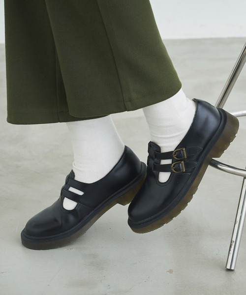 VACANCY（ヴァカンシー）の「Tバーストラップエコレザーローファー（ローファー・レディース・ブラック・SMALL/MEDIUM/LARGE）」の5枚目の写真