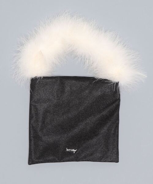 lilLilly(リルリリー)の「フェザーファーミニバッグ(ハンドバッグ・レディース・ブラック/ピンク/レッド/ブルー・FREE)」の21枚目の写真