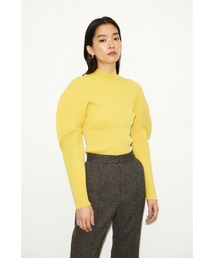 THROW SOPHIA NYLON RIB TOPS/ナイロンリブニットトップス