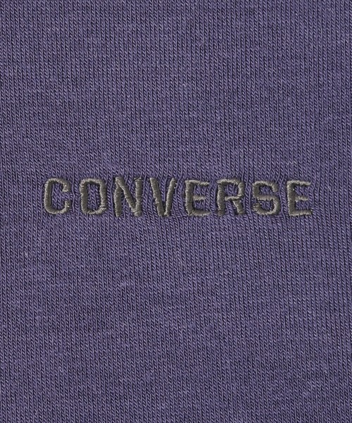 CONVERSE（コンバース）の「［大きいサイズ］フードボアスウェットプルオーバーパーカー クイーンサイズ（パーカー・レディース・ブラック/パープル・3L/4L）」の4枚目の写真