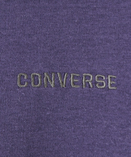 CONVERSE（コンバース）の「［大きいサイズ］フードボアスウェットプルオーバーパーカー クイーンサイズ（パーカー・レディース・ブラック/パープル・3L/4L）」の3枚目の写真