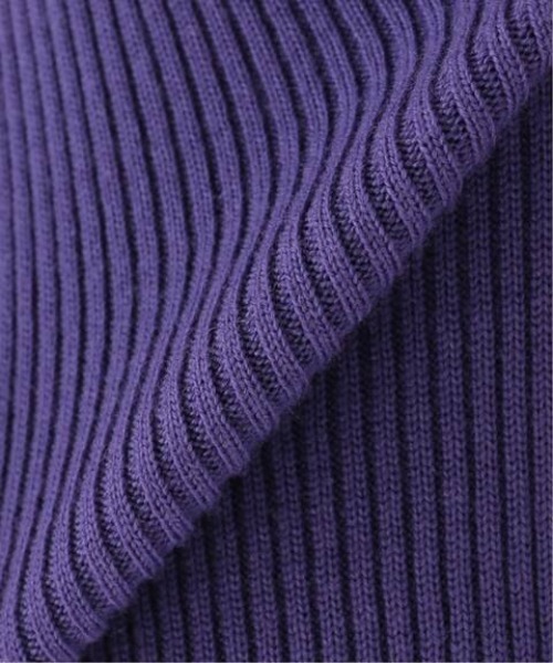 SLOBE IENA（スローブイエナ）の「ウールリブニットパンツ【ウエストゴム】◆（その他パンツ・レディース・チャコールグレー/パープル・36/38）」の16枚目の写真