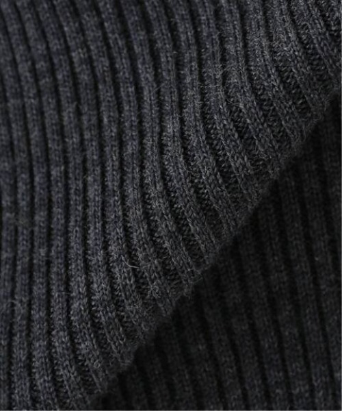 SLOBE IENA（スローブイエナ）の「ウールリブニットパンツ【ウエストゴム】◆（その他パンツ・レディース・チャコールグレー/パープル・36/38）」の14枚目の写真