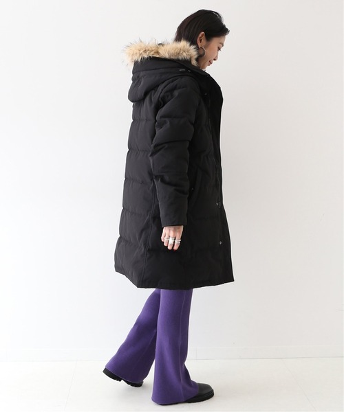 SLOBE IENA（スローブイエナ）の「ウールリブニットパンツ【ウエストゴム】◆（その他パンツ・レディース・チャコールグレー/パープル・36/38）」の20枚目の写真