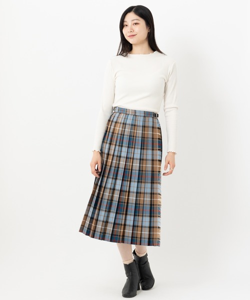 ※再値下げ【新品別注】O'NEIL of UBLINプリーツキルトスカート 別注】O'NEIL OF DUBLIN オニールオブダブリン フロントプリーツ