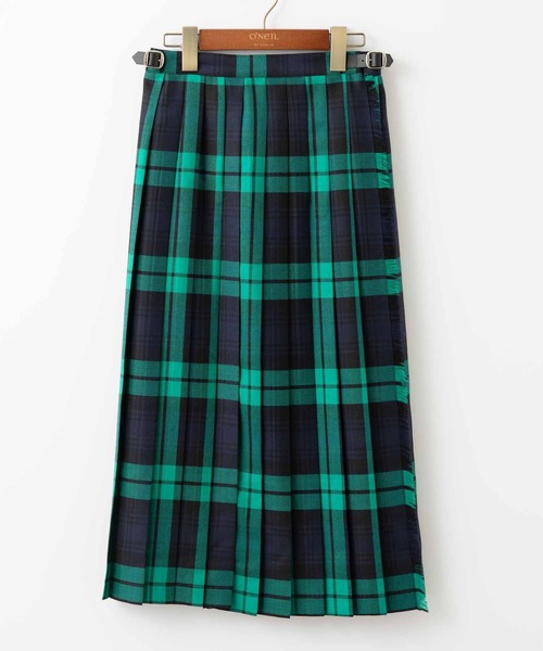 アビーマーケット別注　オニールオブダブリン フロントプリーツ キルトスカート セール】【別注】O'NEIL OF DUBLIN オニールオブダブリン フロント