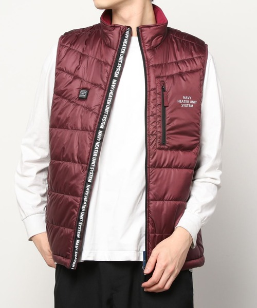 NAVY(ネイビー)の「ヒートユニットウォームベスト(ベスト・メンズ・ネイビー/レッド/カーキ/ブラック・L/XL/M)」の4枚目の写真