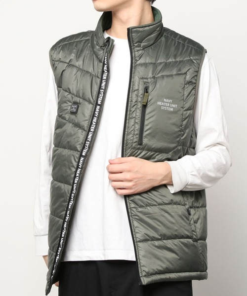 NAVY(ネイビー)の「ヒートユニットウォームベスト(ベスト・メンズ・ネイビー/レッド/カーキ/ブラック・L/XL/M)」の3枚目の写真