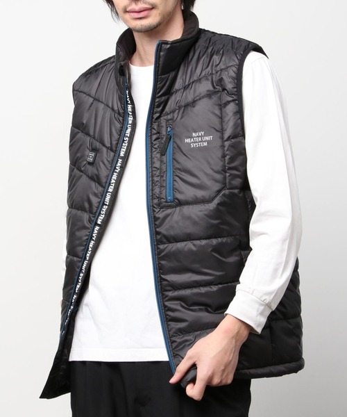 NAVY(ネイビー)の「ヒートユニットウォームベスト(ベスト・メンズ・ネイビー/レッド/カーキ/ブラック・L/XL/M)」の2枚目の写真
