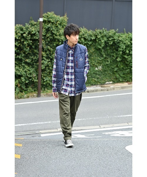 NAVY(ネイビー)の「ヒートユニットウォームベスト(ベスト・メンズ・ネイビー/レッド/カーキ/ブラック・L/XL/M)」の19枚目の写真