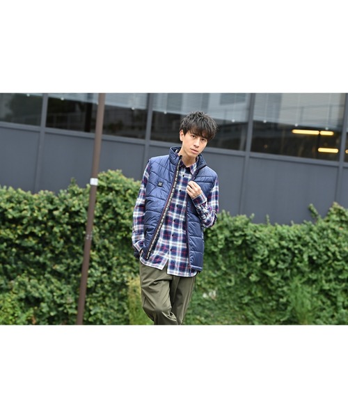 NAVY(ネイビー)の「ヒートユニットウォームベスト(ベスト・メンズ・ネイビー/レッド/カーキ/ブラック・L/XL/M)」の11枚目の写真