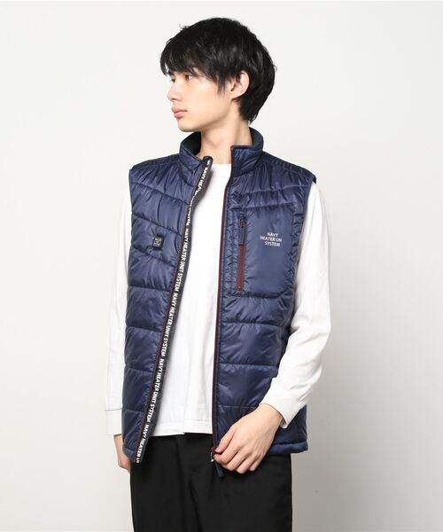 NAVY(ネイビー)の「ヒートユニットウォームベスト(ベスト・メンズ・ネイビー/レッド/カーキ/ブラック・L/XL/M)」の22枚目の写真