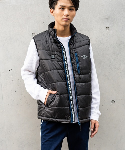 NAVY(ネイビー)の「ヒートユニットウォームベスト(ベスト・メンズ・ネイビー/レッド/カーキ/ブラック・L/XL/M)」の5枚目の写真