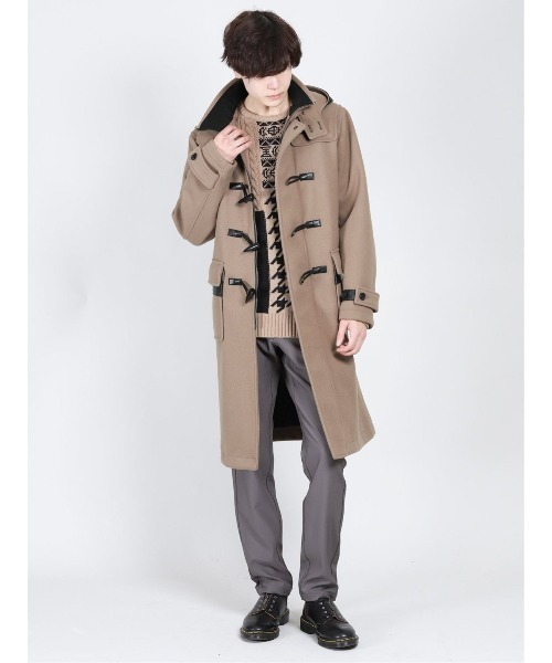 semantic design(セマンティックデザイン)の「セマンティックデザイン/semantic design ストレッチメルトン ダッフルコート(ダッフルコート・メンズ・ベージュ/ブラック・LARGE/X-LARGE/MEDIUM)」の9枚目の写真