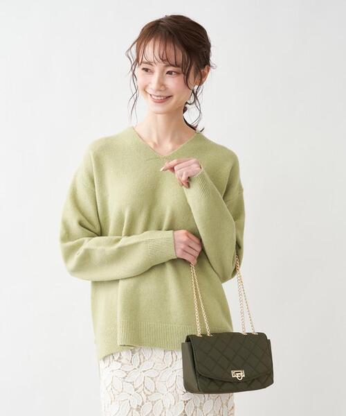 en recre(アンレクレ)の「チェーンショルダーバッグ(ショルダーバッグ・レディース・チャコール/モスグリーン・FREE)」の18枚目の写真