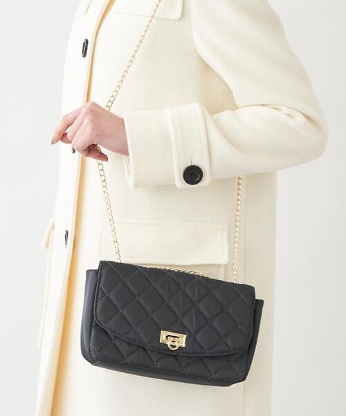 en recre(アンレクレ)の「チェーンショルダーバッグ(ショルダーバッグ・レディース・チャコール/モスグリーン・FREE)」の16枚目の写真