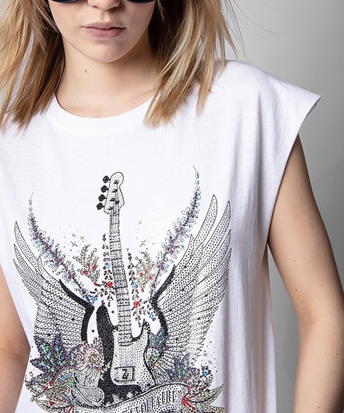 ZADIG&VOLTAIRE（ザディグ エ ヴォルテール）の「CECILIA GUITAR STRASS（タンクトップ）」 WEAR