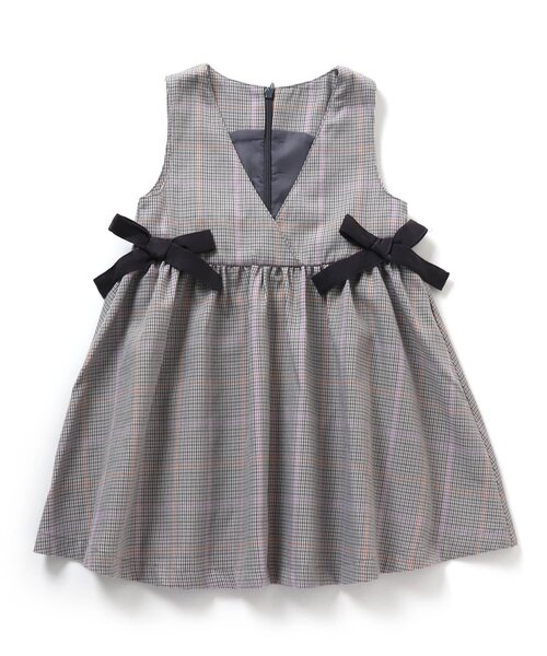 BREEZE（ブリーズ）の「チェック柄ジャンパースカート（ジャンパースカート・キッズ・ベージュ/グレー・90/100/110/120/130）」の2枚目の写真