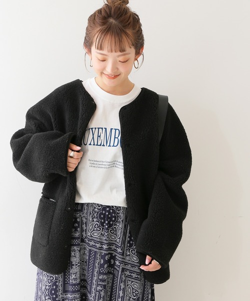 SLOBE IENA（スローブイエナ）の「LUXEMBOURG ロンTEE【手洗い可能】◆（Tシャツ/カットソー・レディース・ホワイト/グレー系その他・FREE）」の10枚目の写真