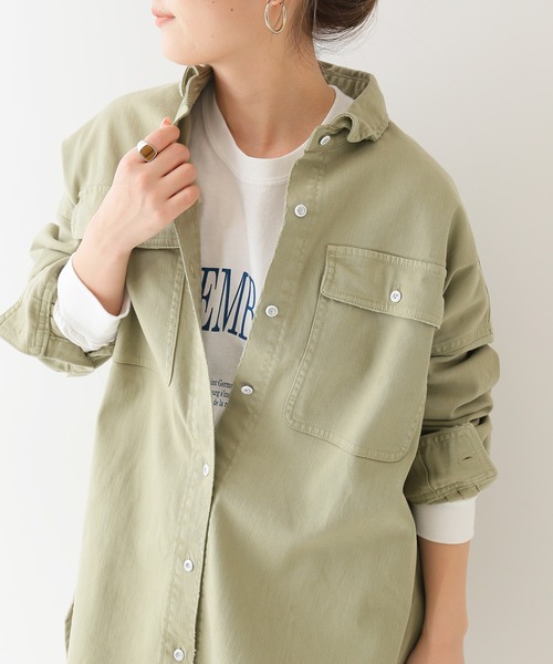 SLOBE IENA（スローブイエナ）の「LUXEMBOURG ロンTEE【手洗い可能】◆（Tシャツ/カットソー・レディース・ホワイト/グレー系その他・FREE）」の14枚目の写真