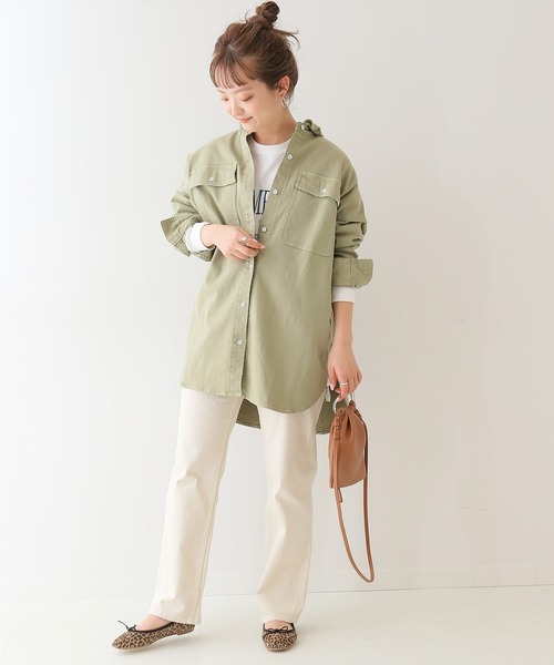 SLOBE IENA（スローブイエナ）の「LUXEMBOURG ロンTEE【手洗い可能】◆（Tシャツ/カットソー・レディース・ホワイト/グレー系その他・FREE）」の11枚目の写真