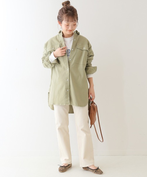 SLOBE IENA（スローブイエナ）の「LUXEMBOURG ロンTEE【手洗い可能】◆（Tシャツ/カットソー・レディース・ホワイト/グレー系その他・FREE）」の12枚目の写真