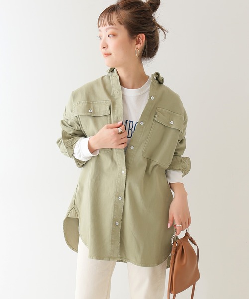 SLOBE IENA（スローブイエナ）の「LUXEMBOURG ロンTEE【手洗い可能】◆（Tシャツ/カットソー・レディース・ホワイト/グレー系その他・FREE）」の13枚目の写真