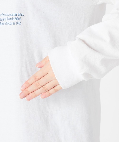 SLOBE IENA（スローブイエナ）の「LUXEMBOURG ロンTEE【手洗い可能】◆（Tシャツ/カットソー・レディース・ホワイト/グレー系その他・FREE）」の22枚目の写真