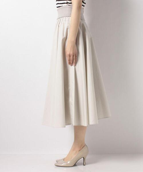 To b. by agnes b.(トゥービーバイアニエスベー)の「WP74 JUPE サーキュラースカート(スカート・レディース・ホワイト・38/36)」の2枚目の写真