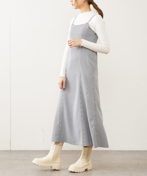 OLIVE des OLIVE（オリーブデオリーブ）の「デニムマーメイドキャミワンピース（ワンピース・レディース・ブラック/オフホワイト/サックスブルー/ワンウォッシュ・FREE）」の11枚目の写真