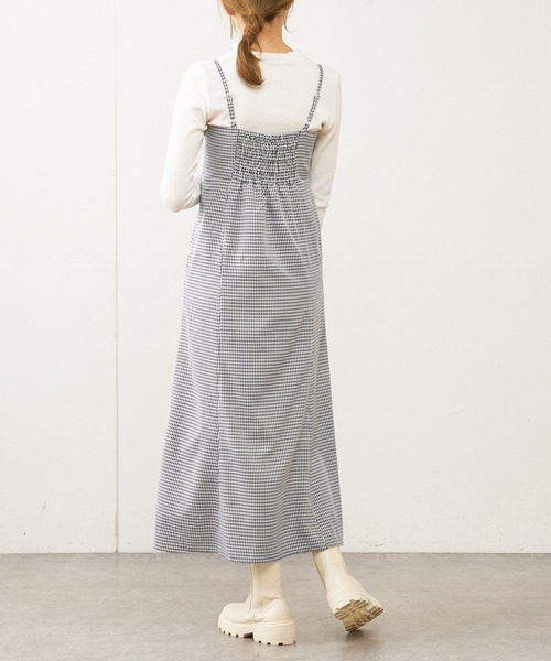 OLIVE des OLIVE（オリーブデオリーブ）の「デニムマーメイドキャミワンピース（ワンピース・レディース・ブラック/オフホワイト/サックスブルー/ワンウォッシュ・FREE）」の16枚目の写真