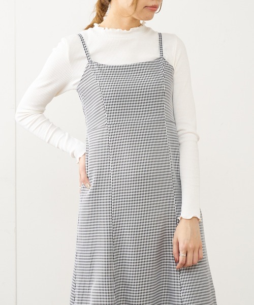 OLIVE des OLIVE（オリーブデオリーブ）の「デニムマーメイドキャミワンピース（ワンピース・レディース・ブラック/オフホワイト/サックスブルー/ワンウォッシュ・FREE）」の19枚目の写真