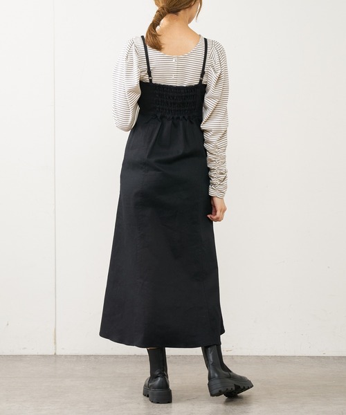 OLIVE des OLIVE（オリーブデオリーブ）の「デニムマーメイドキャミワンピース（ワンピース・レディース・ブラック/オフホワイト/サックスブルー/ワンウォッシュ・FREE）」の14枚目の写真