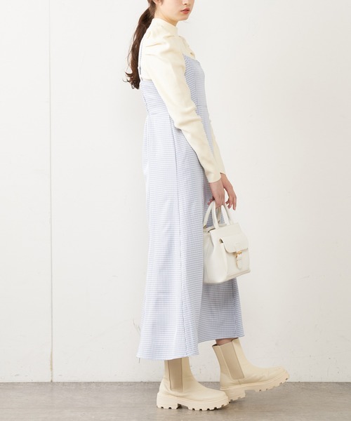 OLIVE des OLIVE（オリーブデオリーブ）の「デニムマーメイドキャミワンピース（ワンピース・レディース・ブラック/オフホワイト/サックスブルー/ワンウォッシュ・FREE）」の17枚目の写真