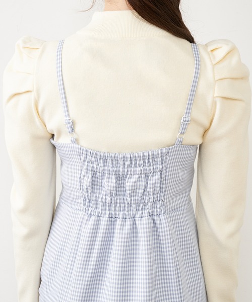 OLIVE des OLIVE（オリーブデオリーブ）の「デニムマーメイドキャミワンピース（ワンピース・レディース・ブラック/オフホワイト/サックスブルー/ワンウォッシュ・FREE）」の18枚目の写真