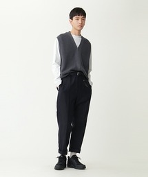 マーガレットハウエル TWISTED LINEN コットンリネンニットベスト M MHL 