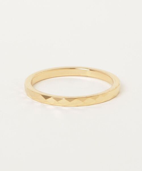 9ban(キューバン)の「【9ban】キューバン/ Texture ring(リング・レディース・ゴールド・#11/#13/#9)」の6枚目の写真