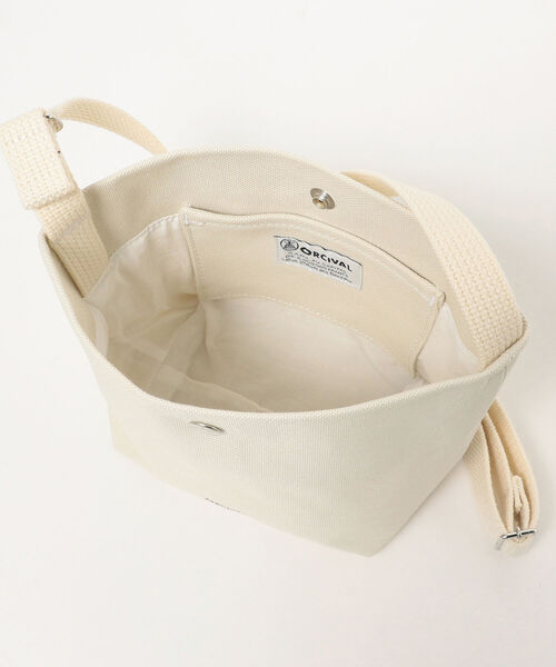ORCIVAL（オーシバル）の「ORCIVAL / ミニ ショルダー バッグ（ショルダーバッグ・レディース・ホワイト系その他5/ベージュ/チャコールグレー・ONE SIZE）」の6枚目の写真