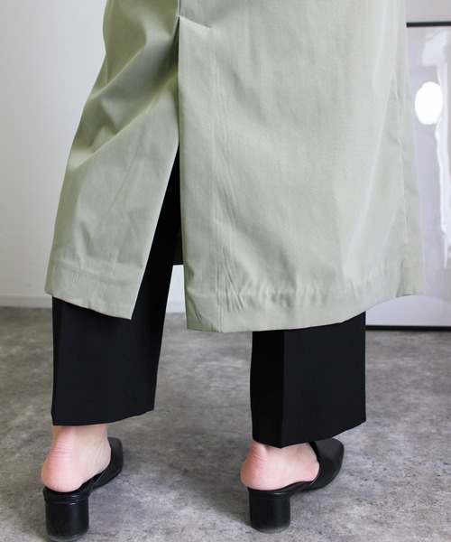 MLI'A(エムリア)の「フラップコート(トレンチコート・レディース・ベージュ/ライトカーキ・M)」の16枚目の写真