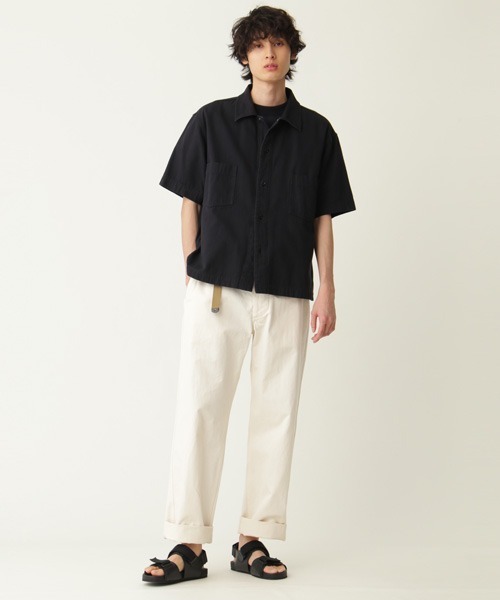 MHL FADED COTTON TWILL スモック スウェット