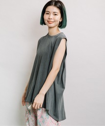 refinedworks | 肩タックノースリーブ(タンクトップ)