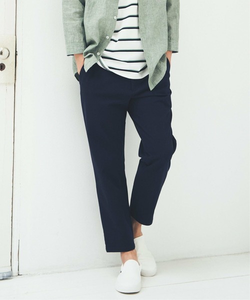 ikka（イッカ）の「EASY STRETCH イージーストレッチ 冷感アンクルパンツ（その他パンツ・メンズ・ダークオリーブ/ネイビー/ベージュ・S/M/L/XL）」の3枚目の写真