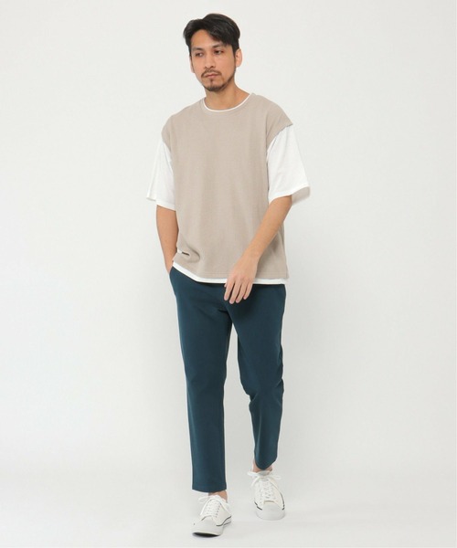 ikka（イッカ）の「EASY STRETCH イージーストレッチ 冷感アンクルパンツ（その他パンツ・メンズ・ダークオリーブ/ネイビー/ベージュ・S/M/L/XL）」の8枚目の写真